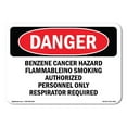 thumbnail image 1 of OSHA Danger Sign - Benzene |  Aluminum Sign | Protect Your Business, Construction Site, Warehouse & Shop Area |  Made in The USA, 1 of 6