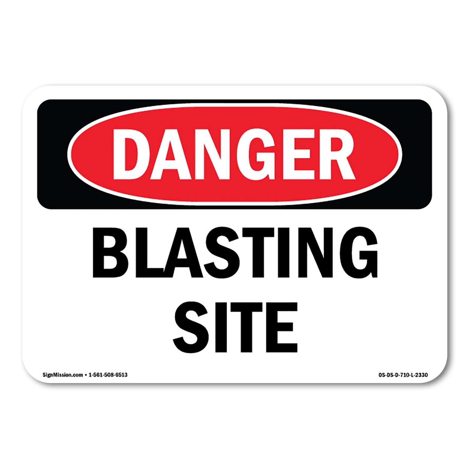 SmartSign "Danger: Flammable Material" Adhesive Vinyl Label - 7" X 10", Black/Red On White