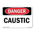 thumbnail image 1 of OSHA Danger Sign - Caustic | Plastic Sign | Protect Your Business, Construction Site, Warehouse & Shop Area |  Made in The USA, 1 of 5