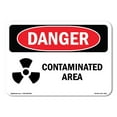 thumbnail image 1 of OSHA Danger Sign - Contaminated Area | Decal | Protect Your Business, Construction Site, Warehouse & Shop Area |  Made in The USA, 1 of 5