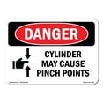 thumbnail image 1 of OSHA Danger Sign - Cylinder May Cause Pinch Points | Plastic Sign | Protect Your Business, Construction Site, Warehouse & Shop Area |  Made in The USA, 1 of 5