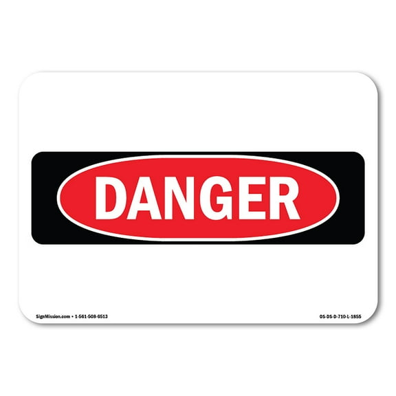 OSHA Danger Sign - Danger Label | Decal | Protect Your Business, Construction Site, Warehouse & Shop Area |  Made in The USA