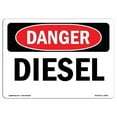 thumbnail image 1 of OSHA Danger Sign - Diesel, 1 of 1