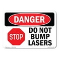 thumbnail image 1 of OSHA Danger Sign - Do Not Bump Lasers | Decal | Protect Your Business, Construction Site, Warehouse & Shop Area |  Made in The USA, 1 of 5