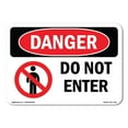 thumbnail image 1 of OSHA Danger Sign - Do Not Enter | Plastic Sign | Protect Your Business, Construction Site, Warehouse & Shop Area |  Made in The USA, 1 of 5