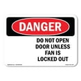 thumbnail image 1 of OSHA Danger Sign - Do Not Open Door Unless | Decal | Protect Your Business, Construction Site, Warehouse & Shop Area |  Made in The USA, 1 of 5