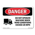 thumbnail image 1 of OSHA Danger Sign - Do Not Operate Machine | Decal | Protect Your Business, Construction Site, Warehouse & Shop Area |  Made in The USA, 1 of 5