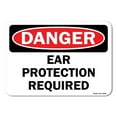 thumbnail image 1 of OSHA Danger Sign - Ear Protection Required | Plastic Sign | Protect Your Business, Work Site, Warehouse & Shop Area |  Made in the USA, 1 of 6