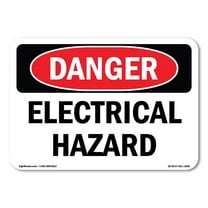 OSHA Danger Sign - Electrical Hazard | Decal | Protect Your Business, Construction Site, Warehouse & Shop Area | Made in The USA