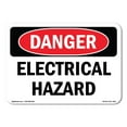 thumbnail image 1 of OSHA Danger Sign - Electrical Hazard | Plastic Sign | Protect Your Business, Construction Site, Warehouse & Shop Area |  Made in The USA, 1 of 5