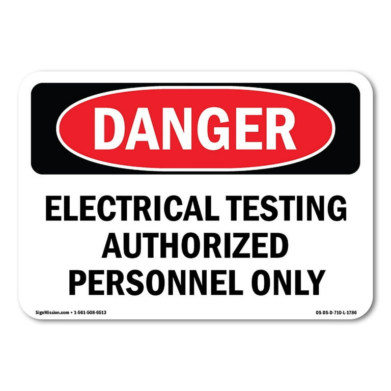 Danger High Voltage Testing