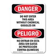 thumbnail image 1 of OSHA Danger Sign - Do Not Enter This Area Bilingual | Plastic Sign | Protect Your Business, Construction Site, Warehouse & Shop Area |  Made in The USA, 1 of 5