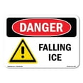 thumbnail image 1 of OSHA Danger Sign - Falling Ice | Plastic Sign | Protect Your Business, Construction Site, Warehouse & Shop Area |  Made in The USA, 1 of 5