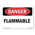 thumbnail image 1 of OSHA Danger Sign - Flammable | Decal | Protect Your Business, Construction Site, Warehouse & Shop Area |  Made in The USA, 1 of 5