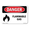 thumbnail image 1 of OSHA Danger Sign - Flammable Gas | Decal | Protect Your Business, Construction Site, Warehouse & Shop Area |  Made in The USA, 1 of 5