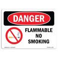 thumbnail image 1 of OSHA Danger Sign - Flammable No Smoking | Decal | Protect Your Business, Construction Site, Warehouse & Shop Area |  Made in The USA, 1 of 5