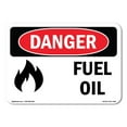 thumbnail image 1 of OSHA Danger Sign - Fuel Oil | Decal | Protect Your Business, Construction Site, Warehouse & Shop Area |  Made in The USA, 1 of 5