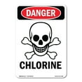 thumbnail image 1 of OSHA Danger Sign - -GHS Chlorine | Decal | Protect Your Business, Construction Site, Warehouse & Shop Area |  Made in The USA, 1 of 5
