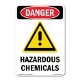 thumbnail image 1 of OSHA Danger Sign - -GHS Hazardous Chemicals | Plastic Sign | Protect Your Business, Construction Site, Warehouse & Shop Area |  Made in The USA, 1 of 5