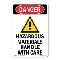 OSHA Danger Sign - -GHS Hazardous Materials | Decal | Protect Your Business, Construction Site, Warehouse & Shop Area |  Made in The USA