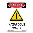 thumbnail image 1 of OSHA Danger Sign - -GHS Hazardous Waste | Decal | Protect Your Business, Construction Site, Warehouse & Shop Area |  Made in The USA, 1 of 5