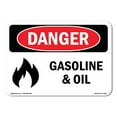 thumbnail image 1 of OSHA Danger Sign - Gasoline And Oil | Decal | Protect Your Business, Construction Site, Warehouse & Shop Area |  Made in The USA, 1 of 5