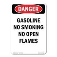thumbnail image 1 of OSHA Danger Sign -  Gasoline No Smoking No Open Flames | Plastic Sign | Protect Your Business, Construction Site, Warehouse & Shop Area |  Made in The USA, 1 of 5