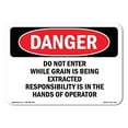 thumbnail image 1 of OSHA Danger Sign - Grain Bin Silo Safety | Decal | Protect Your Business, Construction Site, Warehouse & Shop Area |  Made in The USA, 1 of 5