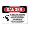 thumbnail image 1 of OSHA Danger Sign - Hazard Electric Shock Explosion | Plastic Sign | Protect Your Business, Construction Site, Warehouse & Shop Area |  Made in The USA, 1 of 5