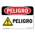 thumbnail image 1 of OSHA Danger Sign - Hazard Spanish |  Aluminum Sign | Protect Your Business, Construction Site, Warehouse & Shop Area |  Made in The USA, 1 of 6
