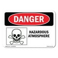 thumbnail image 1 of OSHA Danger Sign - Hazardous ATMosphere | Decal | Protect Your Business, Construction Site, Warehouse & Shop Area |  Made in The USA, 1 of 5