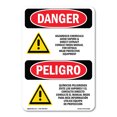 thumbnail image 1 of OSHA Danger Sign - Hazardous Chemicals Avoid Vapors | Decal | Protect Your Business, Construction Site, Warehouse & Shop Area |  Made in The USA, 1 of 5