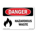 thumbnail image 1 of OSHA Danger Sign - Hazardous Waste | Decal | Protect Your Business, Construction Site, Warehouse & Shop Area |  Made in The USA, 1 of 5