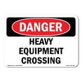 thumbnail image 1 of OSHA Danger Sign - Heavy Equipment Crossing | Decal | Protect Your Business, Construction Site, Warehouse & Shop Area |  Made in The USA, 1 of 5