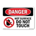 thumbnail image 1 of OSHA Danger Sign - Hot Surface Do Not Touch | Decal | Protect Your Business, Construction Site, Warehouse & Shop Area |  Made in The USA, 1 of 5
