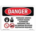 thumbnail image 1 of OSHA Danger Sign - Inorganic Arsenic Cancer Hazard, 1 of 1