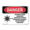 OSHA Danger Sign - Invisible Laser Radiation Avoid Eye Exposure ...