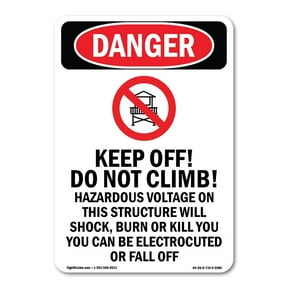 OSHA Notice Sign - Fall Protection Required When | Aluminum Sign ...