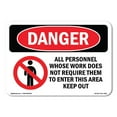 thumbnail image 1 of OSHA Danger Sign - Keep Out | Decal | Protect Your Business, Construction Site, Warehouse & Shop Area |  Made in The USA, 1 of 5