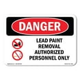 thumbnail image 1 of OSHA Danger Sign - Lead Paint Removal Authorized | Decal | Protect Your Business, Construction Site, Warehouse & Shop Area |  Made in The USA, 1 of 5