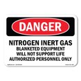 thumbnail image 1 of OSHA Danger Sign - Nitrogen Inert Gas Equipment | Decal | Protect Your Business, Construction Site, Warehouse & Shop Area |  Made in The USA, 1 of 5