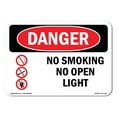 thumbnail image 1 of OSHA Danger Sign - No Smoking Or Open Lights | Decal | Protect Your Business, Construction Site, Warehouse & Shop Area |  Made in The USA, 1 of 5