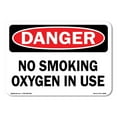thumbnail image 1 of OSHA Danger Sign - No Smoking Oxygen In Use | Vinyl Decal | Protect Your Business, Construction Site, Warehouse & Shop Area | Made in the USA, 1 of 4
