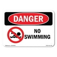 thumbnail image 1 of OSHA Danger Sign - No Swimming | Decal | Protect Your Business, Construction Site, Warehouse & Shop Area |  Made in The USA, 1 of 5
