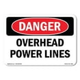 thumbnail image 1 of OSHA Danger Sign - Overhead Power Lines | Plastic Sign | Protect Your Business, Construction Site, Warehouse & Shop Area |  Made in The USA, 1 of 5