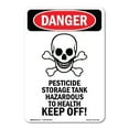 thumbnail image 1 of OSHA Danger Sign -  Pesticide Storage | Plastic Sign | Protect Your Business, Construction Site, Warehouse & Shop Area |  Made in The USA, 1 of 5