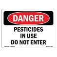 thumbnail image 1 of OSHA Danger Sign - Pesticides in Use Do Not Enter, 1 of 1