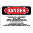 thumbnail image 1 of OSHA Danger Sign - Photovoltaic Point of Interconnection Warning, 1 of 1