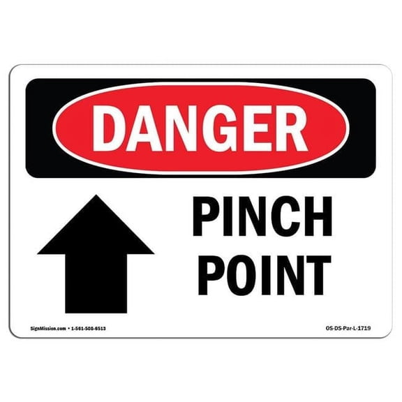 OSHA Danger Sign - Pinch Point