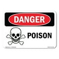 thumbnail image 1 of OSHA Danger Sign - Poison | Decal | Protect Your Business, Construction Site, Warehouse & Shop Area |  Made in The USA, 1 of 5